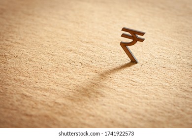 Backlight India Rupee Currency Sign.