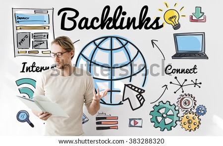 Backlinks Technology Online Web Concept