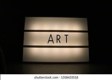 Backlit Art Sign