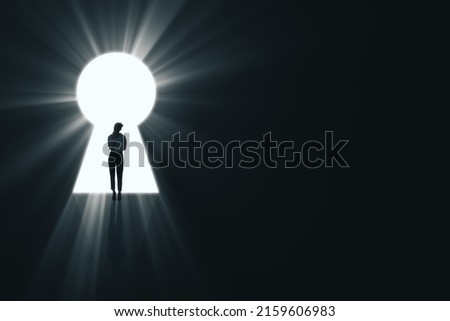 Similar – Image, Stock Photo ray of hope Young woman