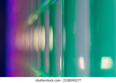 Backlit, Colored, Glass Architectural Panels