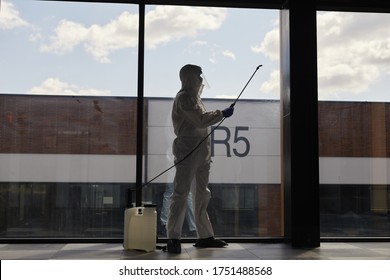 Backlit Full Length Portrait Worker Wearing Stock Photo 1751488568 ...