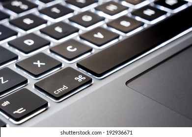 backlit keyboard and touchpad