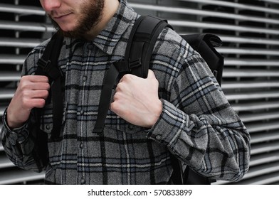 backpack city background