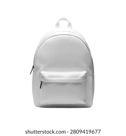 Backpack white mockup, plain white backpack for mockup.