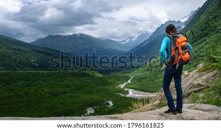 Similar – Image, Stock Photo Behind the horizon it goes on