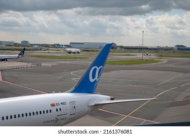 Backside Air Europa At Schiphol Airport The Netherlands 26-5-2022