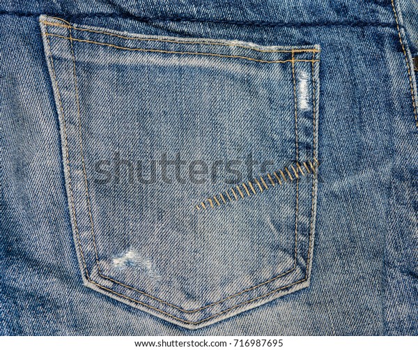 Backside Pocket Denim Jeansdetails Back Pocket Stock Photo (Edit Now ...