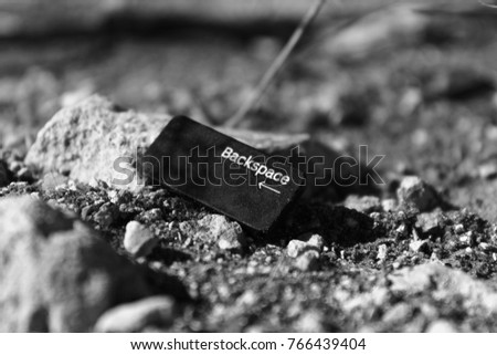 Backspace key on ground