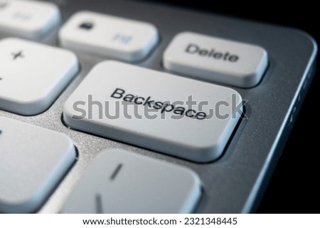 Backspace key on white keyboard