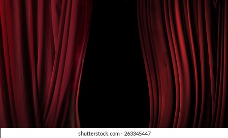 Backstage Theater Of Red Cloth