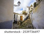 Backstreet in the Albaicin neighborhood in Granada, Andalusia, Spain