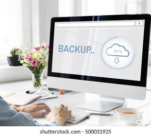Backup The Cloud Storage Data Information Concept