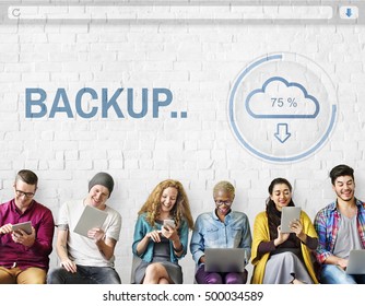 Backup The Cloud Storage Data Information Concept