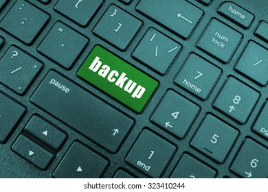 Backup computer key on laptop keyboard