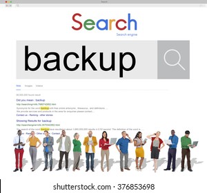 Backup Data Reserve Information Security Storage Concept