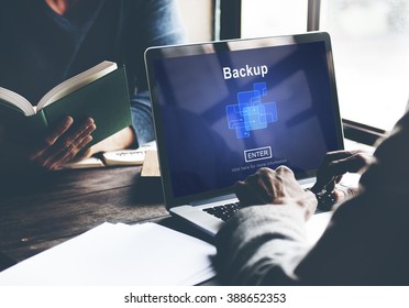 Backup Data Storage Database Restore Safety Security Concept - Shutterstock ID 388652353