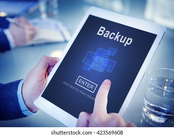 Backup Data Storage Database Restore Safety Security Concept