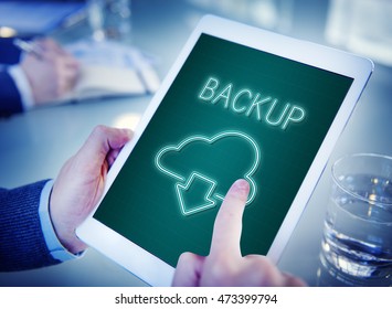 Backup Download Computing Digital Graphic Concept