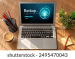 Backup Storage Data Internet Technology Business concept. Database storage cloud technology file data transfer sharing, cyber, big data information, internet banking application download upload snugly