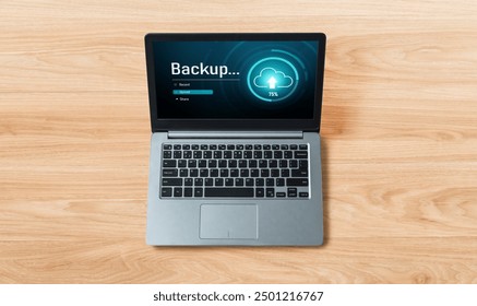 Backup Storage Data Internet Technology Business concept. Database storage cloud technology file data transfer sharing, cyber, big data information, internet banking application download upload snugly