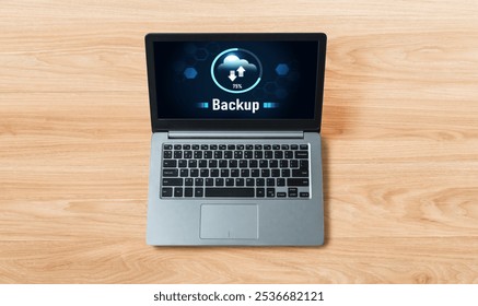 Backup Storage Data Internet Technology Business concept. Database storage cloud technology file data transfer sharing, cyber, big data information, internet banking application download upload snugly