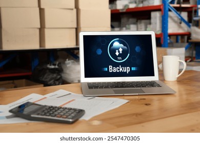 Backup Storage Data Internet Technology Business concept. Database storage cloud technology file data transfer sharing, cyber, big data information, internet banking application download upload snugly - Powered by Shutterstock