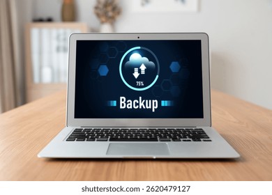 Backup Storage Data Internet Technology Business concept. Database storage cloud technology file data transfer sharing, cyber, big data information, internet banking application download upload snugly