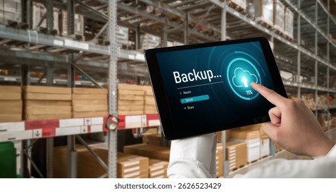 Backup Storage Data Internet Technology Business concept. Database storage cloud technology file data transfer sharing, cyber, big data information, internet banking application download upload snugly - Powered by Shutterstock - Get 15% off with code: PIKWIZARD15