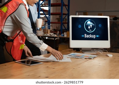 Backup Storage Data Internet Technology Business concept. Database storage cloud technology file data transfer sharing, cyber, big data information, internet banking application download upload snugly - Powered by Shutterstock - Get 15% off with code: PIKWIZARD15