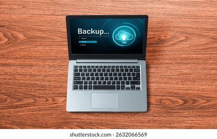 Backup Storage Data Internet Technology Business concept. Database storage cloud technology file data transfer sharing, cyber, big data information, internet banking application download upload snugly
