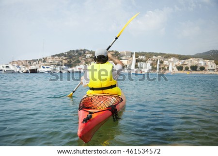 Similar – Image, Stock Photo Lonely rowing boat