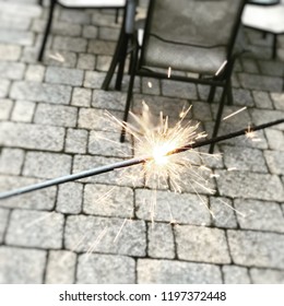 Backyard Fourth Of July Sparkler 