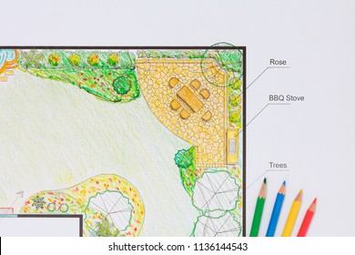 Backyard Garden And Pato Design Plan.