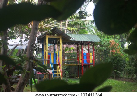 Backyard green park