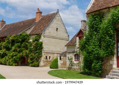 The Backyard Of The Guest House Is Covered With Vines. France.