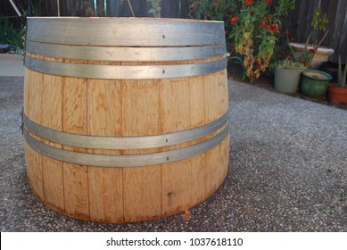 Backyard Half Barrel