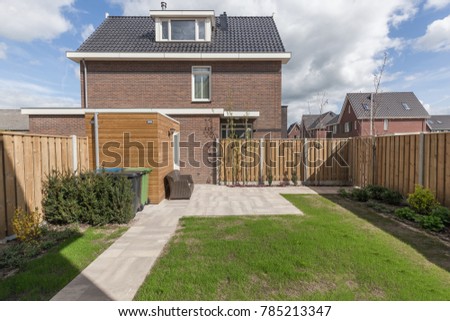 Backyard of a house