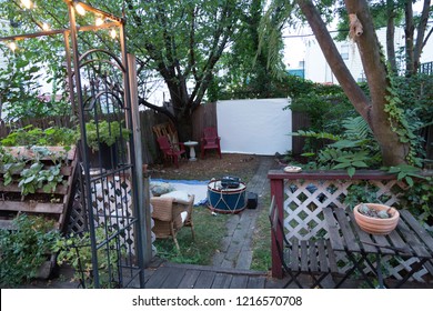 Backyard With Movie Screen