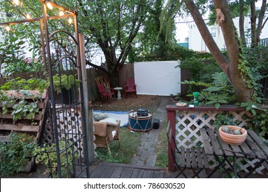 Backyard With Movie Screen
