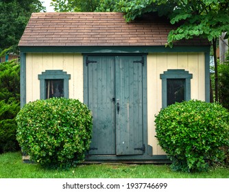 Backyard Outdoor Storage Shed For Lawn Equipment And Tools.