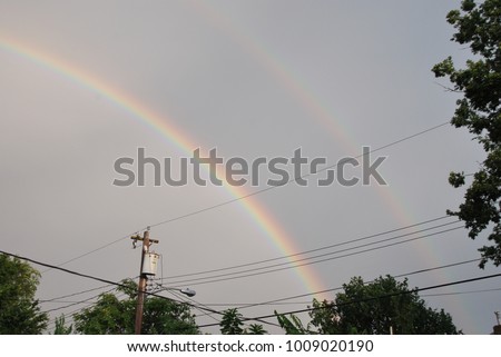 Power lines in backyard