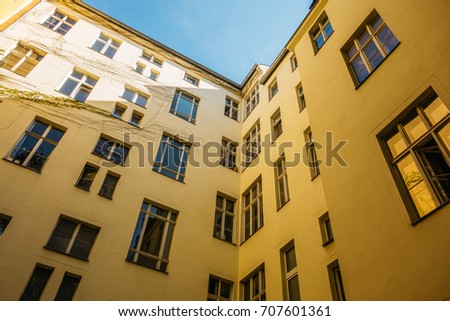 Similar – Image, Stock Photo Backyard Berlin