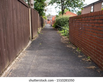 Backyards Of Middle Class English Households 