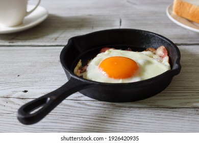 Bacon And Egg On The Frying Pan