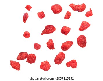 Bacon Flavored Bits textured closeup, include vector clipping path for change background