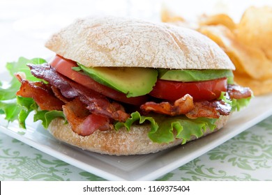 Bacon Lettuce Tomato And Avocado Sandwich