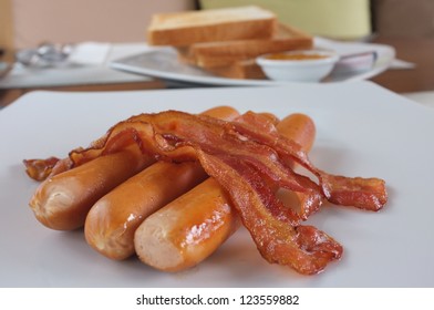 Bacon And Sausage , Breakfast