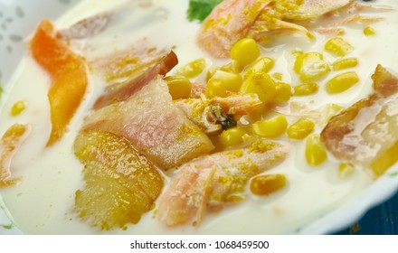 Bacon, Shrimp And Corn Chowder , Creamy Soup