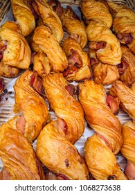 Bacon Twist delicious. On a cart in the bakery store. - Shutterstock ID 1068273638